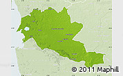 Physical Map of Siltues, lighten