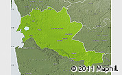 Physical Map of Siltues, semi-desaturated