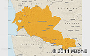 Political Map of Siltues, shaded relief outside