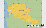 Savanna Style Map of Siltues, single color outside