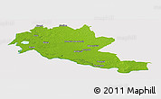 Physical Panoramic Map of Siltues, cropped outside