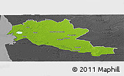 Physical Panoramic Map of Siltues, darken, desaturated