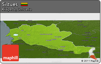 Physical Panoramic Map of Siltues, darken