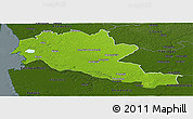 Physical Panoramic Map of Siltues, darken
