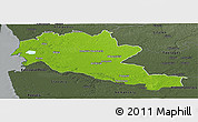 Physical Panoramic Map of Siltues, darken, semi-desaturated