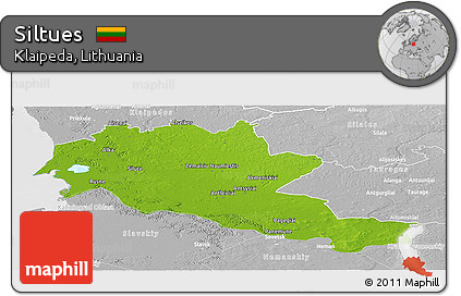 Physical Panoramic Map of Siltues, lighten, desaturated