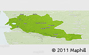 Physical Panoramic Map of Siltues, lighten