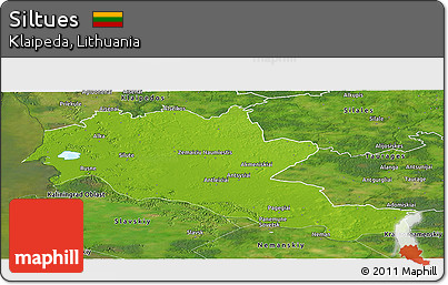Physical Panoramic Map of Siltues, satellite outside