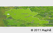 Physical Panoramic Map of Siltues, satellite outside