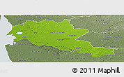 Physical Panoramic Map of Siltues, semi-desaturated