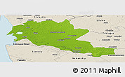 Physical Panoramic Map of Siltues, shaded relief outside