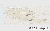 Shaded Relief Panoramic Map of Siltues, lighten