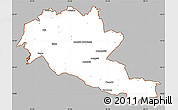 Gray Simple Map of Siltues, cropped outside