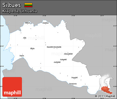 Gray Simple Map of Siltues, single color outside