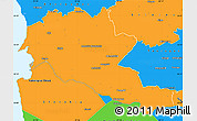 Political Simple Map of Siltues