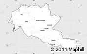 Silver Style Simple Map of Siltues, cropped outside