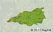 Satellite 3D Map of Skuodo, lighten