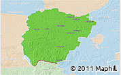 Political 3D Map of Vilkaviskio, lighten