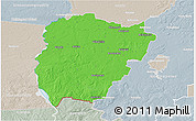 Political 3D Map of Vilkaviskio, lighten, semi-desaturated