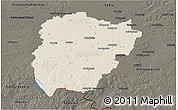 Shaded Relief 3D Map of Vilkaviskio, darken