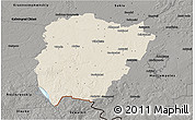 Shaded Relief 3D Map of Vilkaviskio, darken, semi-desaturated