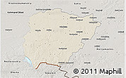 Shaded Relief 3D Map of Vilkaviskio, semi-desaturated