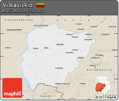 Classic Style Map of Vilkaviskio