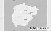 Gray Map of Vilkaviskio, single color outside