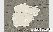 Shaded Relief Map of Vilkaviskio, darken
