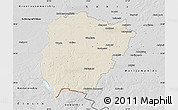 Shaded Relief Map of Vilkaviskio, desaturated