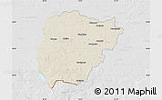 Shaded Relief Map of Vilkaviskio, lighten, desaturated