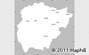 Gray Simple Map of Vilkaviskio, single color outside