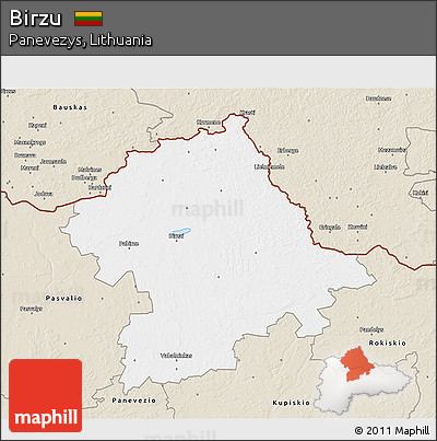 Classic Style 3D Map of Birzu