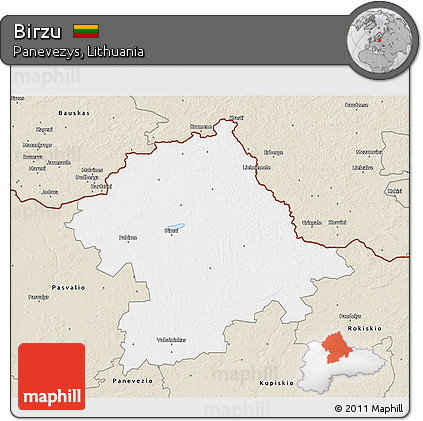 Classic Style 3D Map of Birzu