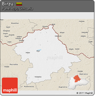 Classic Style 3D Map of Birzu
