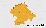 Political 3D Map of Birzu, cropped outside