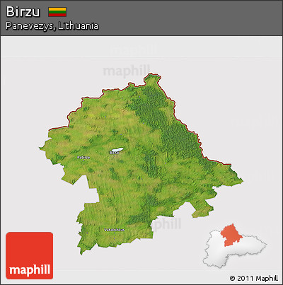 Satellite 3D Map of Birzu, cropped outside