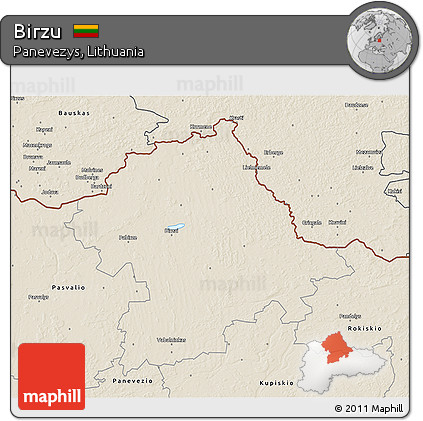 Shaded Relief 3D Map of Birzu