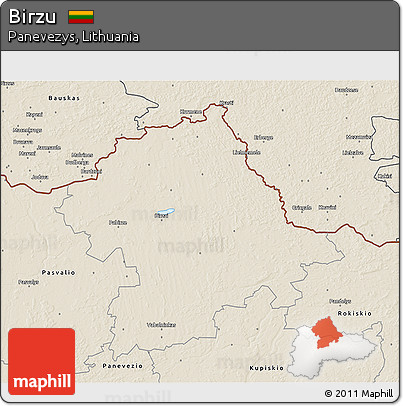 Shaded Relief 3D Map of Birzu