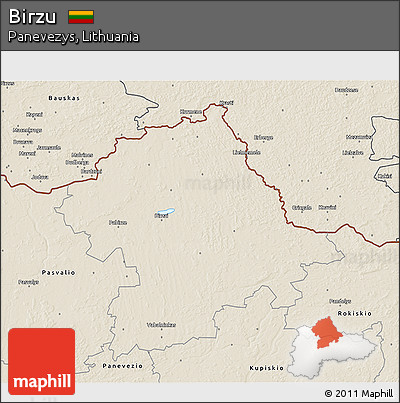 Shaded Relief 3D Map of Birzu