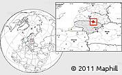 Blank Location Map of Birzu, highlighted country, within the entire country