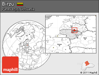 Blank Location Map of Birzu, highlighted country, highlighted parent region, within the entire country