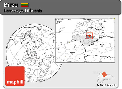 Blank Location Map of Birzu, highlighted country, highlighted parent region, within the entire country