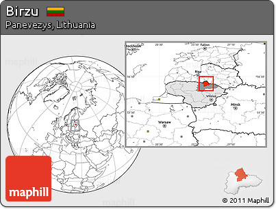 Blank Location Map of Birzu, highlighted country, highlighted parent region, within the entire country