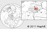 Blank Location Map of Birzu, highlighted country, highlighted parent region, within the entire country
