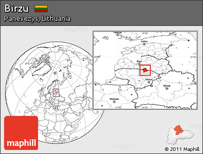 Blank Location Map of Birzu, highlighted parent region