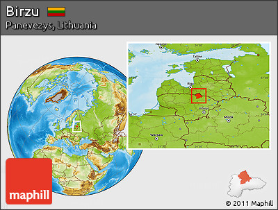 Physical Location Map of Birzu