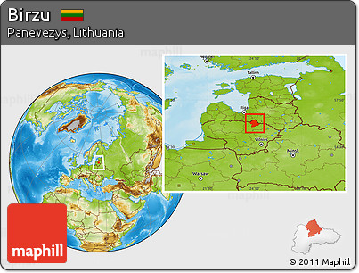 Physical Location Map of Birzu