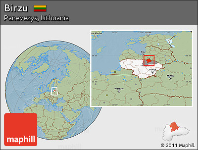 Savanna Style Location Map of Birzu, highlighted country, highlighted parent region, within the entire country, hill shading