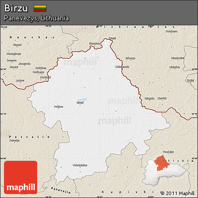 Classic Style Map of Birzu